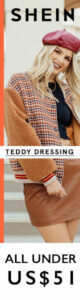Hot Latest Trend - Teddy Dressing - Shop Teddy Bear Coats - All Items under $51 at us.Shein.com - Offer ends 11/5!